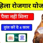 Mahila Rojgar Yojana का ₹10,000 नहीं मिला बैंक खाते में तो करें ये काम